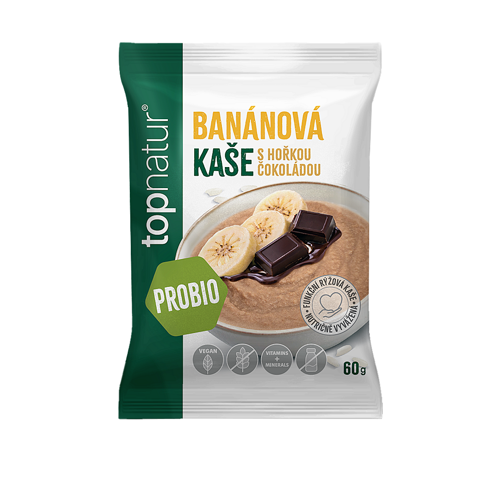 E-shop TOPNATUR Probio kaša banán s čokoládou 60 g
