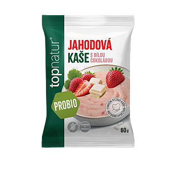 TOPNATUR Probio kaša jahoda a biela čokoláda 60g (Probiotické kaše) - Instantné