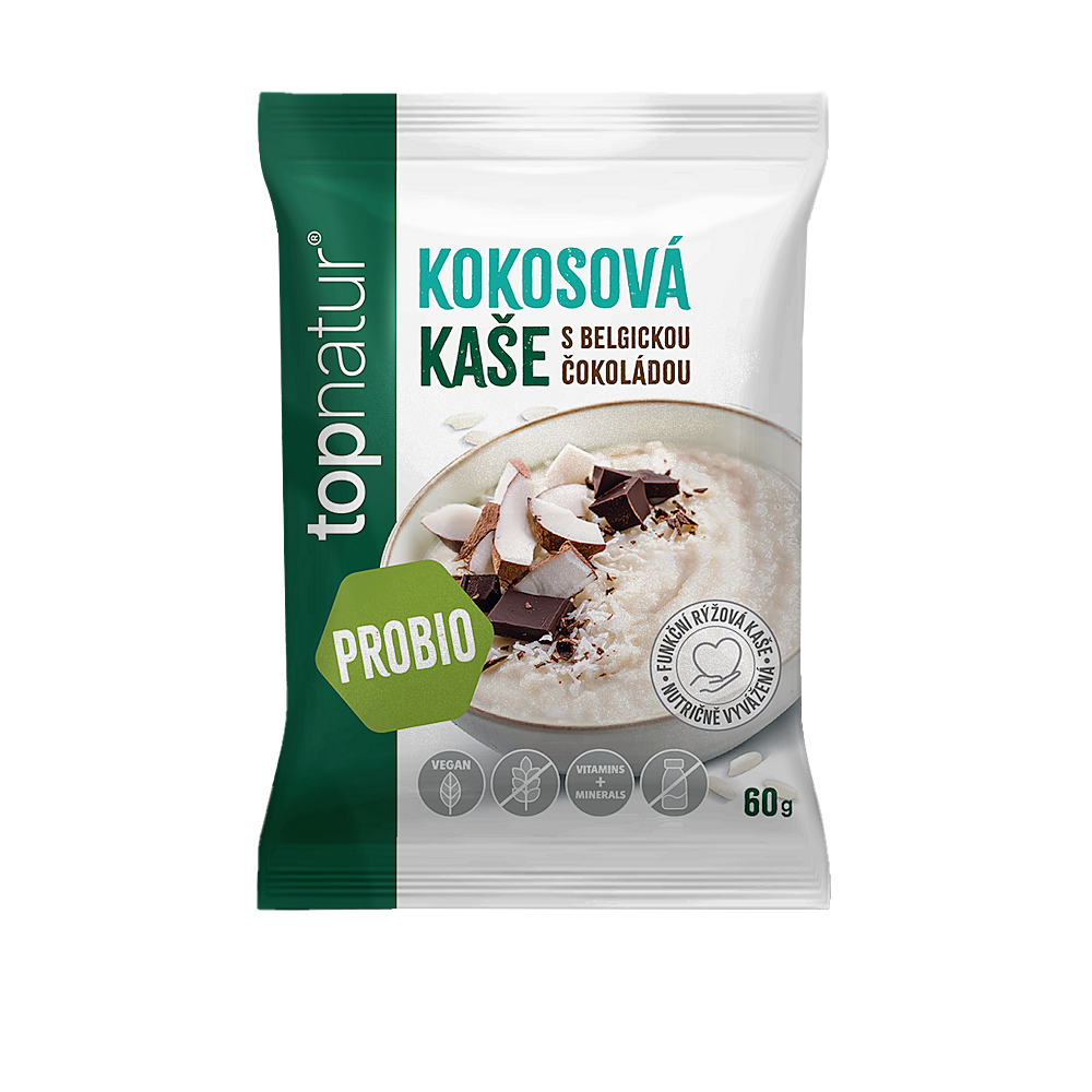 E-shop TOPNATUR Probio kaša kokos s belgickou čokoládou 60 g