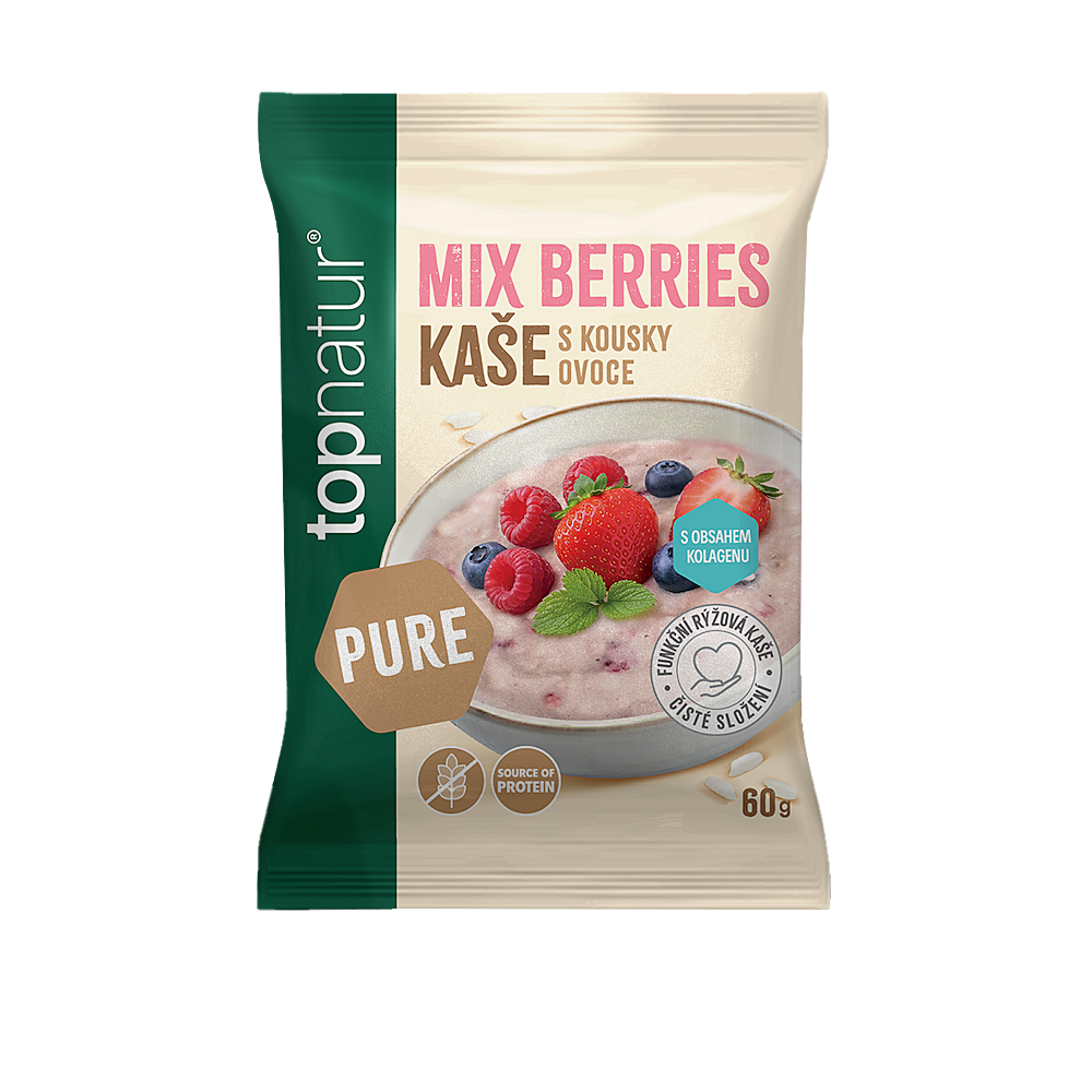 TOPNATUR Pure kaša mix berries s kolagénom 60 g
