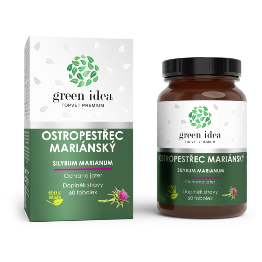 Green Idea Pestrec mariánsky tobolky na podporu zdravia pečene 60 cps kúpite na Mojalekaren.sk