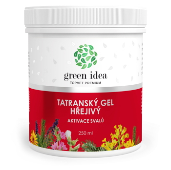 GREEN IDEA Tatranský bylinný gel hrejivý 250 ml (Masážne balzamy, emulzie) - Hrejivé
