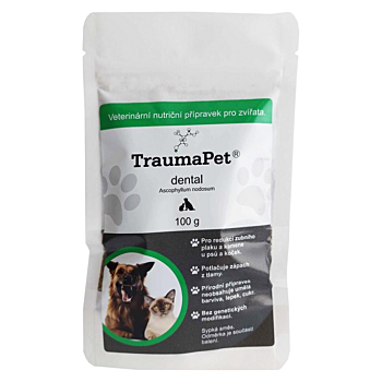 TRAUMAPET Dental 100 g (Veterinárne výživové doplnky na zubný plak)