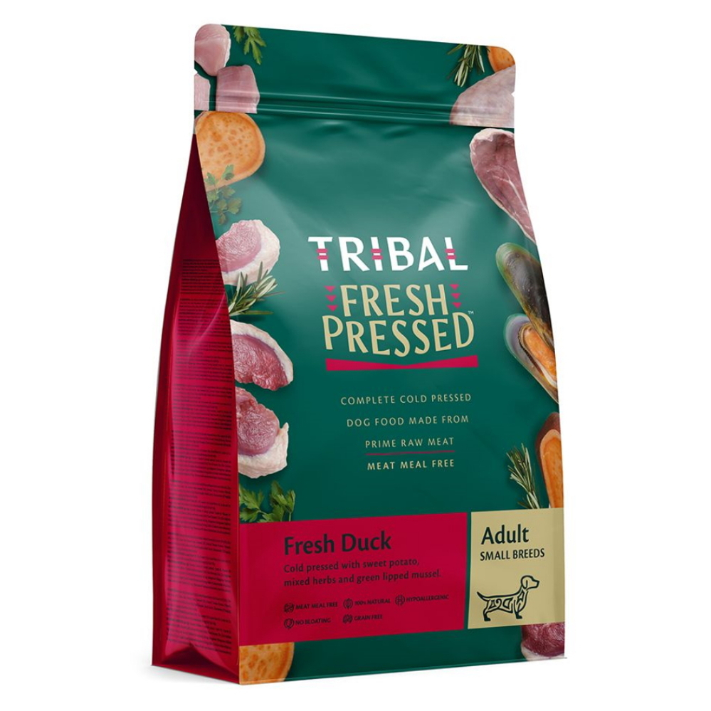 E-shop TRIBAL Fresh Pressed Duck Adult granule pre psov malých plemien 1,5 kg