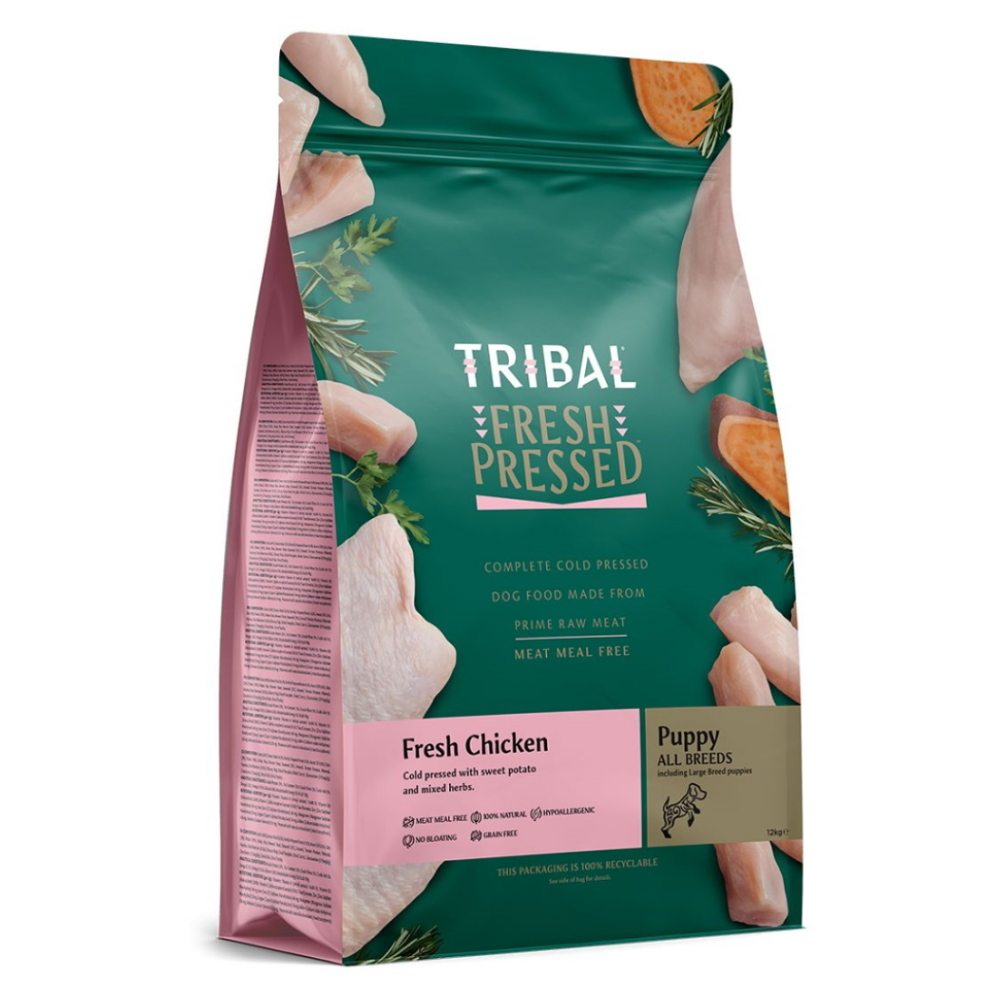 E-shop TRIBAL Fresh Pressed Chicken Puppy granule pre šteňatá 1 ks, Hmotnosť balenia (g): 12 kg
