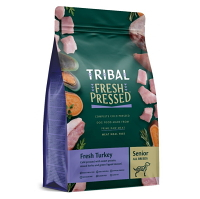 TRIBAL Fresh Pressed Turkey Senior granule pre psích seniorov 1 ks, Hmotnosť balenia (g): 12 kg