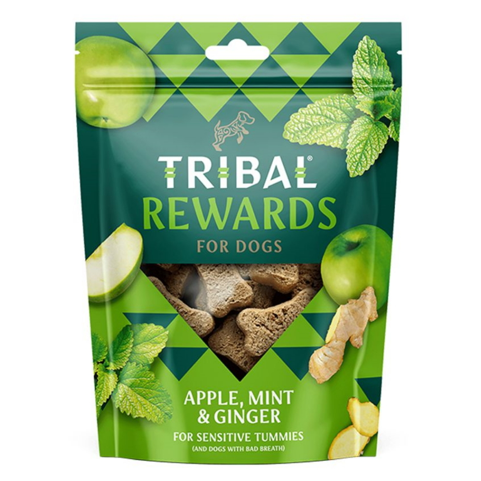 TRIBAL Rewards Apple & Mint & Ginger maškrta pre psov 125 g