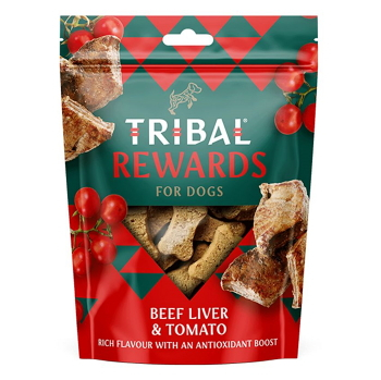 TRIBAL Rewards Beef liver & Tomato maškrta pre psov 125 g