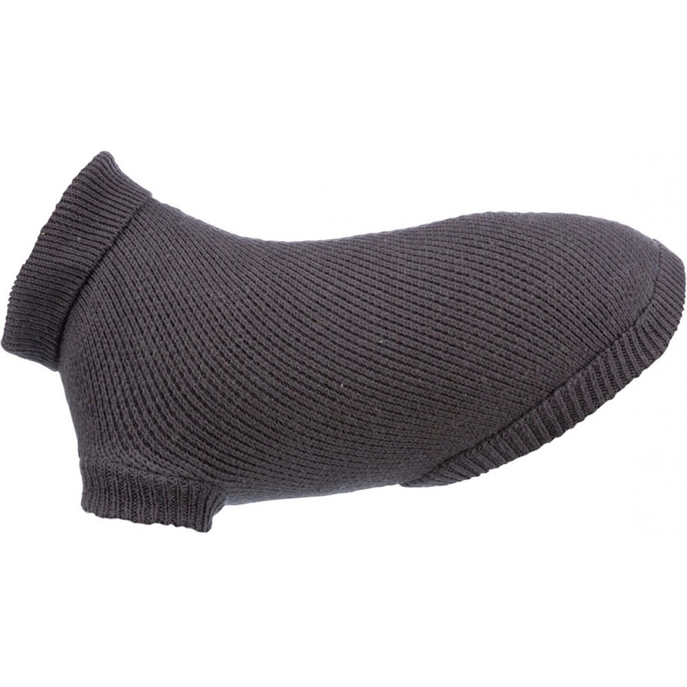 TRIXIE CityStyle Berlin Sveter pre psov tmavo šedá 1 kus, Veľkosť oblečku: XS 30 cm
