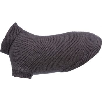TRIXIE CityStyle Berlin Sveter pre psov tmavo šedá 1 kus, Veľkosť oblečku: XS 30 cm (Oblečenie pre psov) - obrázok 1/4