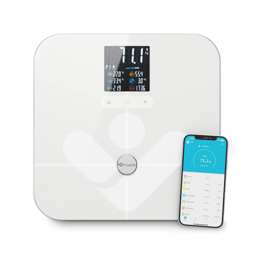 TRUELIFE FitScale W7 BT White osobná váha kúpite na Mojalekaren.sk