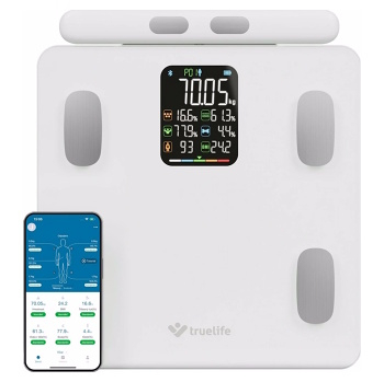 TRUELIFE FitScale W8 osobná váha biela (Osobné váhy) - Automatické, Meracie, Osobné, Bluetooth, Na batérie