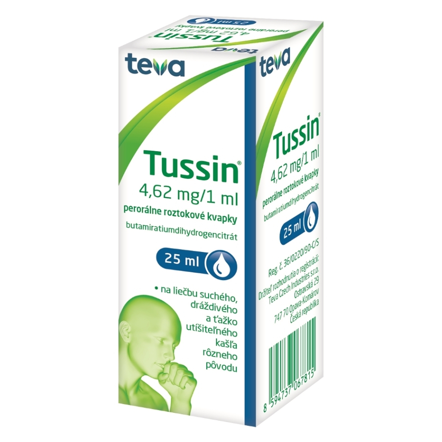 E-shop TUSSIN perorálne roztokové kvapky 25 ml