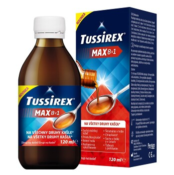 TUSSIREX Max 8v1 sirup 120 ml (Na suchý kašeľ) - Bylinné