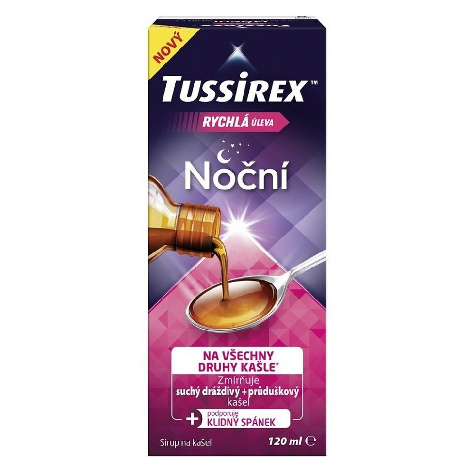 Tussirex Tussirex Noční sirup pri kašli a prechladnutí 120 ml kúpite na Mojalekaren.sk