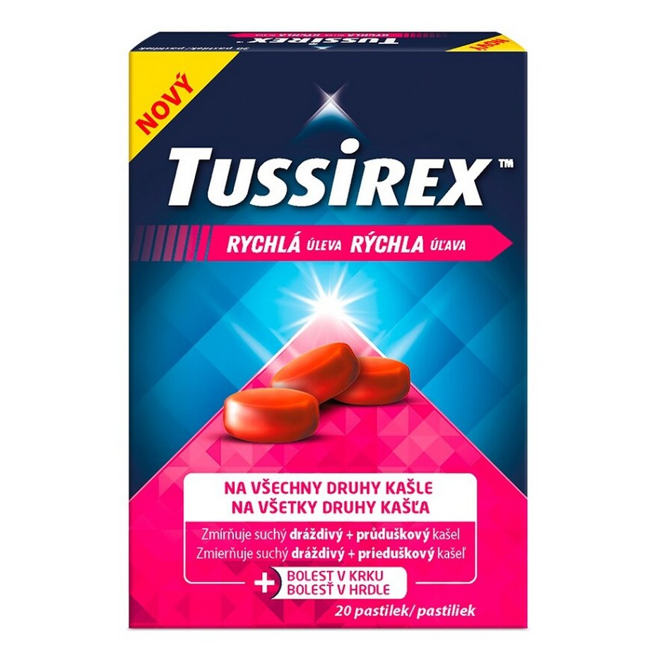 TUSSIREX Pastilky proti kašľu 20 kusov kúpite na Mojalekaren.sk