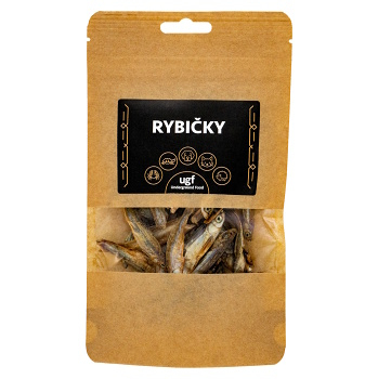 UGF Sušené malé rybičky 35 g (Sušené mäso pre psov) - BARF