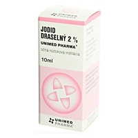 UNIMED PHARMA Jodid draselný očná roztoková instilácia 2% roztok 10 ml