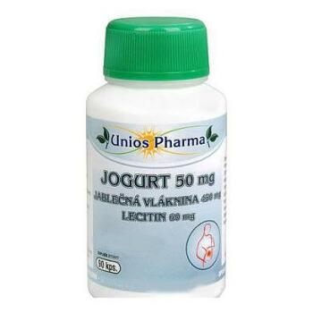 Uniospharma-Jogurt 50mg + Jablková vláknina + lecitín 90cps