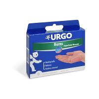 URGO Burns Lipidokoloidné náplasti na popáleniny 5 x 7 cm 6 kusov