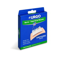 URGO Burns Lipidokoloidné náplasti na popáleniny 10 x 7 cm 4 kusy
