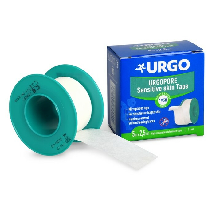 URGO Pore Sensitive skin Tape 5 m x 2,5 cm náplasť netkaná textília 1 ks kúpite na Mojalekaren.sk