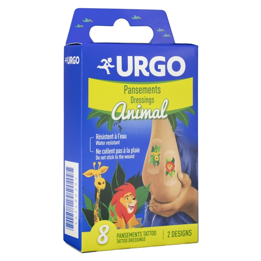 URGO TATTOO Animal detská náplasť 8 kusov kúpite na Mojalekaren.sk