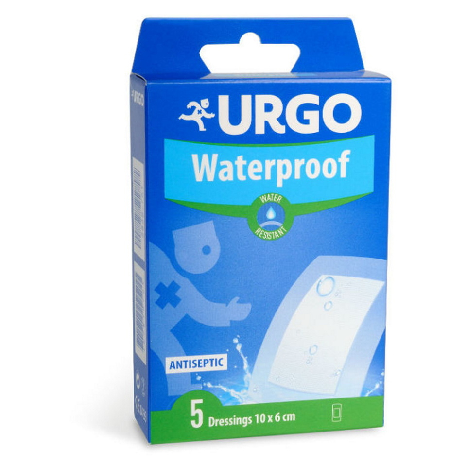 URGO Waterproof vodeodolná náplasť aquafilm 10 x 6 cm 5 kusov