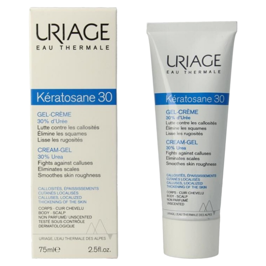 URIAGE Kératosane 30 Zvláčňujúci gélový krém 75 ml
