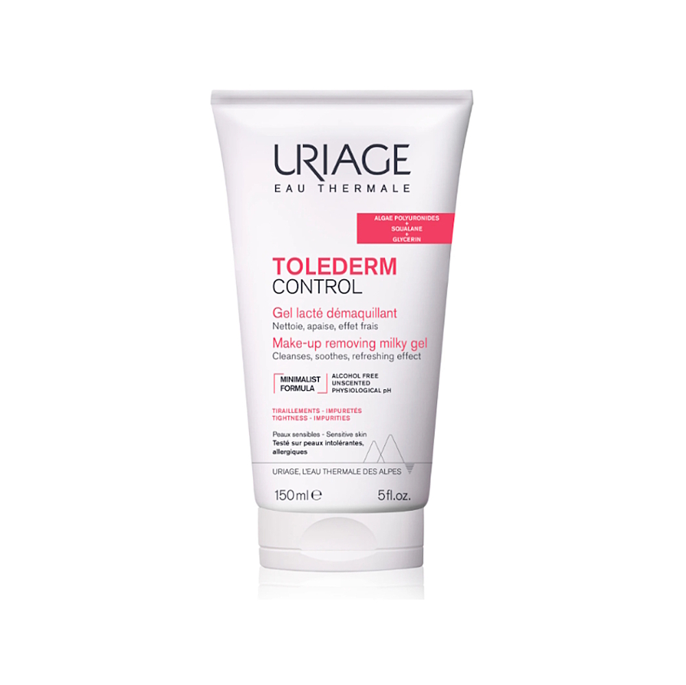 URIAGE Toléderm Control Milky Gél čistiaci a odličovací gél 100 m