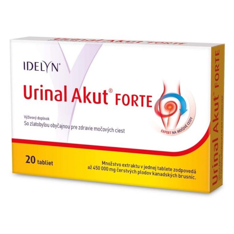 URINAL Akut forte so zlatobyľou 20 tabliet