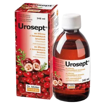 DR. MÜLLER Urosept sirup 245 ml (Močové cesty) - Prírodné