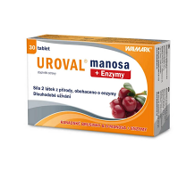 UROVAL Manosa + enzýmy 30 tabliet