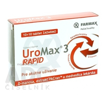 FARMAX UroMax 3 Rapid 10 + 10 tabliet ZADARMO