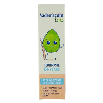VADEMECUM Bio detská zubná pasta 6+ s mätovou príchuťou 50 ml