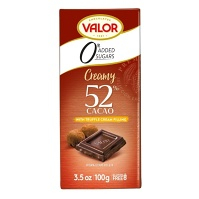 VALOR Čokoláda 52% kakaa s truffle náplňou bez prídavku cukru 100 g