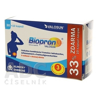 VALOSUN Biopron 9 cps 30+10 (33% zdarma) verzia 2011 (40 ks)