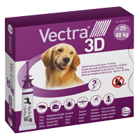 VECTRA 3D Spot-On L pre psov 25-40 kg 4,7 ml 3 pipety