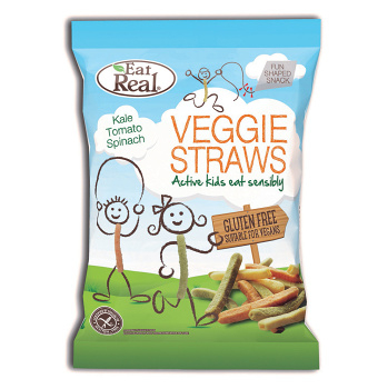 EAT REAL Veggie Straws zeleninové pre deti 20 g BEZ lepku