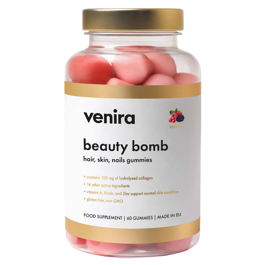Venira Beauty Bomb gumové medvedíky pre krásne vlasy, pleť a nechty príchuť Forest Fruit 60 ks kúpite na Mojalekaren.sk