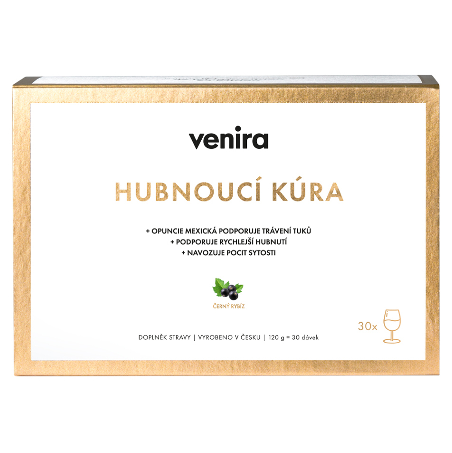Venira Chudnúca kúra nápoj na kontrolu hmotnosti príchuť Blackcurrant 30 ks