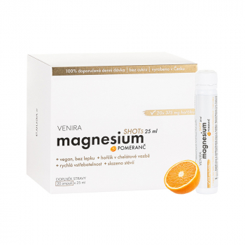 VENIRA Magnesium shots príchuť pomaranč 20 ampuliek