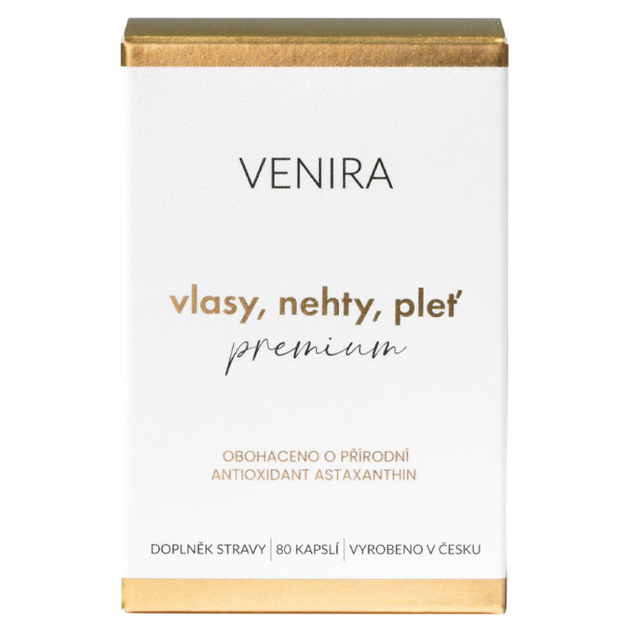 Venira Vlasy, nechty, pleť Premium kapsuly pre vlasy, nechty a pokožku 80 cps