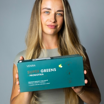 VENIRA Super Greens + probiotiká jablko 30 sáčkov
