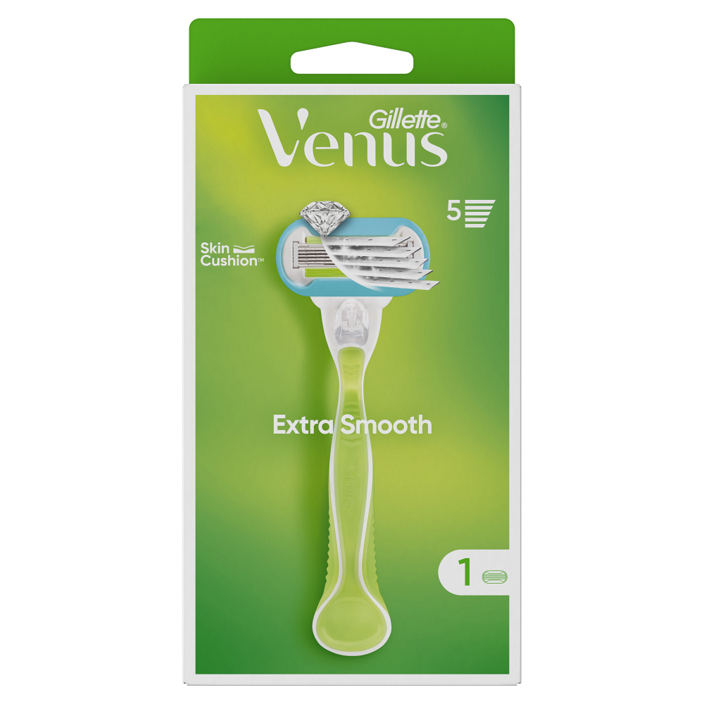 GILLETTE Venus Extra Smooth Holiaci strojček + Náhradná hlavica 1 kus