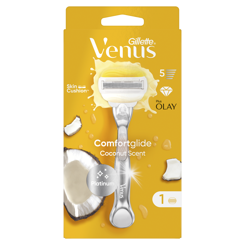 GILLETTE Venus Platinum Coconut Strojček + Náhradná hlavica 1 kus
