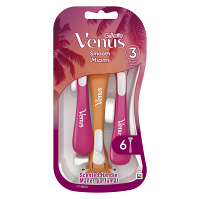 GILLETTE Venus Smooth Miami Dámske pohotovostné holiace strojčeky 3 kusov