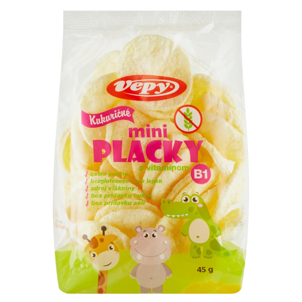 E-shop VEPY Kukuričné ​​mini placky s vitamínom B1 45 g