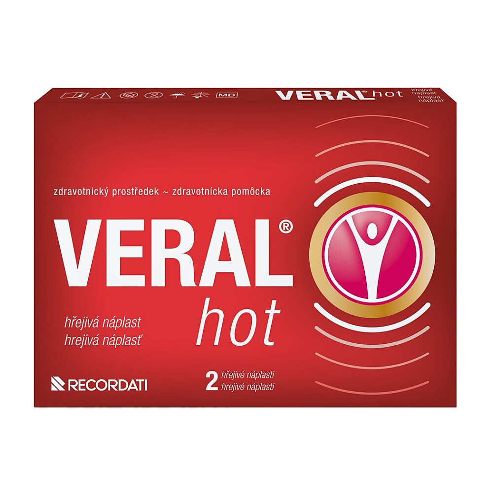 E-shop Veral Hot hrejivá náplasť 2 kusy