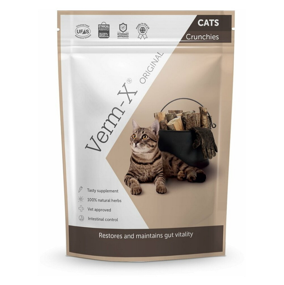 E-shop VERM-X Prírodné granule proti črevným parazitom pre mačky 60 g
